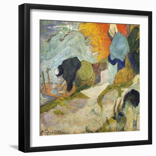 Laundresses at Arles-Paul Gribble-Framed Giclee Print