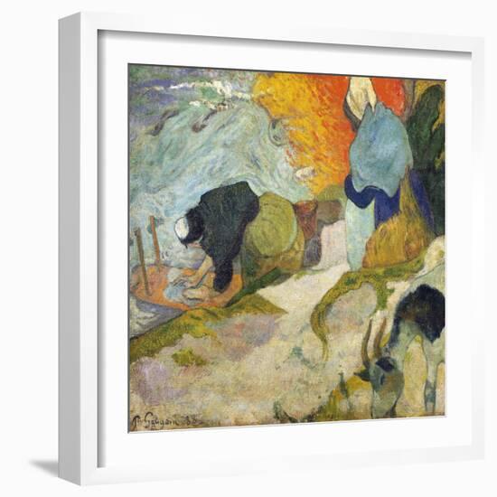 Laundresses at Arles-Paul Gribble-Framed Giclee Print