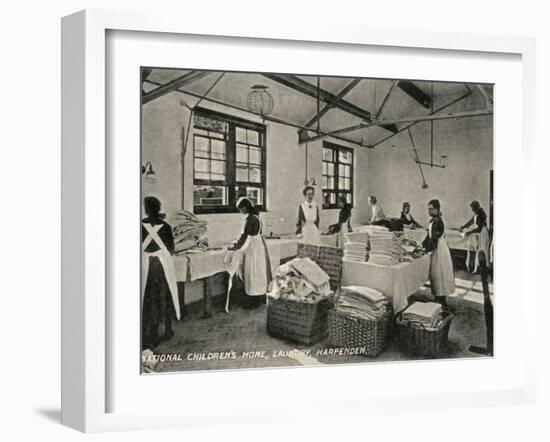 Laundry at National Children's Home, Harpenden, Herts-Peter Higginbotham-Framed Photographic Print