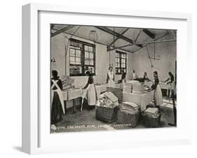 Laundry at National Children's Home, Harpenden, Herts-Peter Higginbotham-Framed Photographic Print