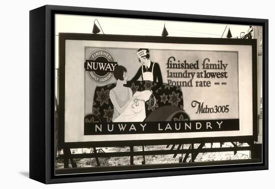 Laundry Billboard-null-Framed Stretched Canvas