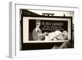 Laundry Billboard-null-Framed Art Print