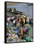 Laundry by the River, Djenne, Mali, Africa-Bruno Morandi-Framed Stretched Canvas