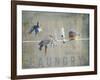 Laundry Day Bluebirds-Jai Johnson-Framed Giclee Print