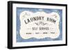 Laundry Day VII Bright Blue-Danhui Nai-Framed Art Print