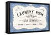 Laundry Day VII Bright Blue-Danhui Nai-Framed Stretched Canvas