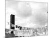 Laundry Drying on Clotheslines-Jack Delano-Mounted Photographic Print