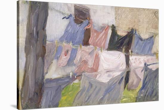 Laundry Fluttering in the Wind. Flatternde Wäsche im Wind-Franz Marc-Stretched Canvas