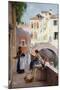 Laundry girls in Venice, 1911-Henry Woods-Mounted Giclee Print