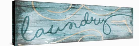 Laundry Hanger Blue-Milli Villa-Stretched Canvas