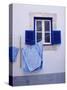 Laundry Hanging on Line at Window in the Moorish Quarter of Alfama, Lisbon, Portugal-Yadid Levy-Stretched Canvas