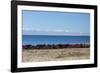 Laundry Hangs on a Wall on Isla Del Sol Along the Edge of Lake Titicaca-Alex Saberi-Framed Photographic Print