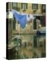 Laundry Hung over Canal to Dry, the Ghetto, Venice, Veneto, Italy, Europe-Lee Frost-Stretched Canvas