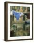 Laundry Hung over Canal to Dry, the Ghetto, Venice, Veneto, Italy, Europe-Lee Frost-Framed Photographic Print