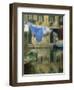 Laundry Hung over Canal to Dry, the Ghetto, Venice, Veneto, Italy, Europe-Lee Frost-Framed Photographic Print