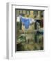 Laundry Hung over Canal to Dry, the Ghetto, Venice, Veneto, Italy, Europe-Lee Frost-Framed Photographic Print