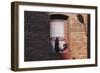 Laundry in San Francisco window, California-Anna Miller-Framed Photographic Print