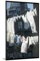 Laundry on Line in Slum Area in New York City-Vernon Merritt III-Mounted Photographic Print