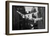 Laundry on Line in Slum Area in New York City-Vernon Merritt III-Framed Photographic Print