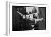 Laundry on Line in Slum Area in New York City-Vernon Merritt III-Framed Photographic Print