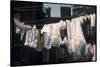Laundry on Line in Slum Area in New York City-Vernon Merritt III-Stretched Canvas