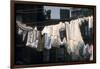 Laundry on Line in Slum Area in New York City-Vernon Merritt III-Framed Premium Photographic Print