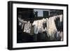 Laundry on Line in Slum Area in New York City-Vernon Merritt III-Framed Photographic Print