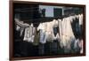 Laundry on Line in Slum Area in New York City-Vernon Merritt III-Framed Photographic Print