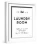 Laundry Room II-lettered & lined-Framed Art Print