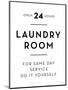 Laundry Room II-lettered & lined-Mounted Art Print