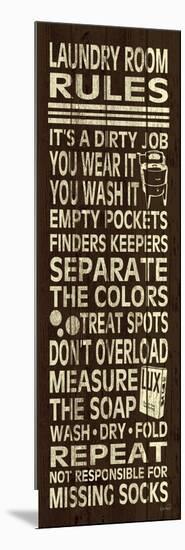 Laundry Room Rules II-N. Harbick-Mounted Art Print