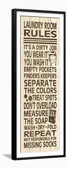 Laundry Room Rules III-N Harbick-Framed Art Print