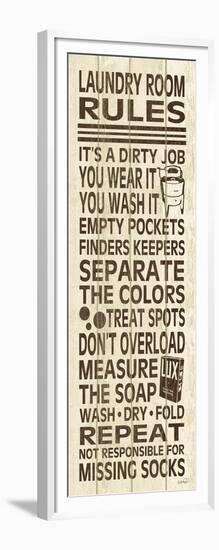 Laundry Room Rules III-N Harbick-Framed Art Print