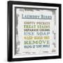 Laundry Rules-Lauren Gibbons-Framed Art Print