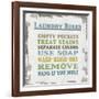 Laundry Rules-Lauren Gibbons-Framed Art Print