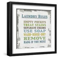 Laundry Rules-Lauren Gibbons-Framed Art Print