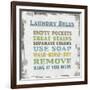 Laundry Rules-Lauren Gibbons-Framed Art Print