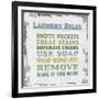 Laundry Rules-Lauren Gibbons-Framed Art Print