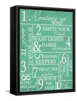 Laundry Rules-Taylor Greene-Framed Stretched Canvas