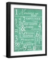 Laundry Rules-Taylor Greene-Framed Art Print