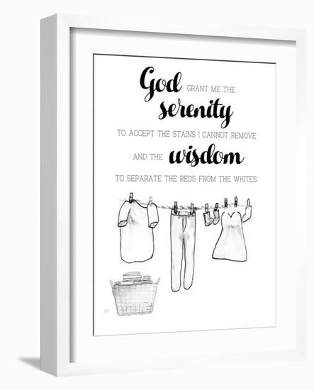 Laundry Serenity-null-Framed Art Print