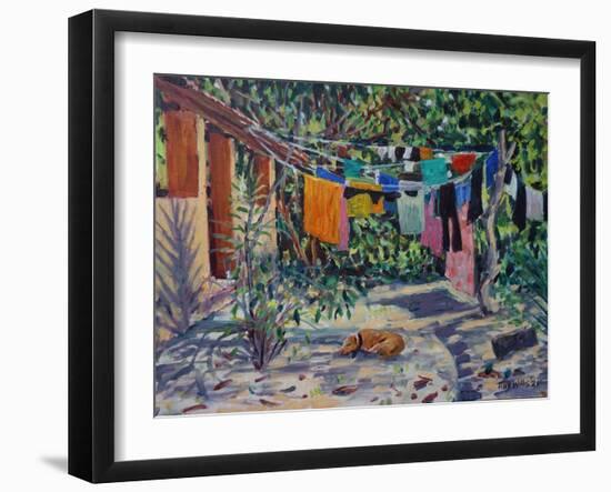 Laundry Shadows 2021 (oil)-Tilly Willis-Framed Giclee Print