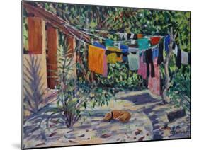 Laundry Shadows 2021 (oil)-Tilly Willis-Mounted Giclee Print