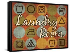 Laundry Symbols I-N. Harbick-Framed Stretched Canvas