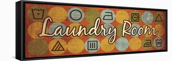 Laundry Symbols Panel I-N. Harbick-Framed Stretched Canvas