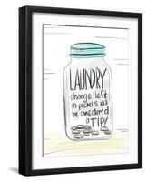 Laundry Tip Jar-Anna Quach-Framed Art Print