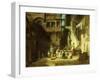 Laundry Women at the Well-Carl Spitzweg-Framed Giclee Print