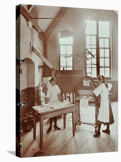Laundry Work, Tennyson Street School, Battersea, London, 1907-null-Stretched Canvas