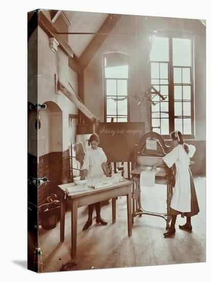 Laundry Work, Tennyson Street School, Battersea, London, 1907-null-Stretched Canvas