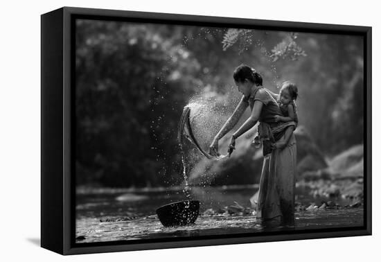Laundry-Asit-Framed Stretched Canvas